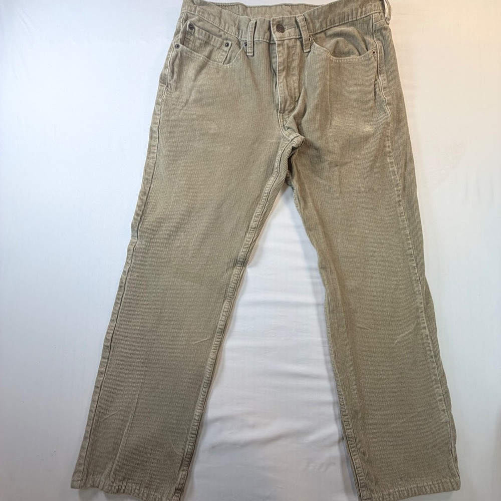 Levis 514 Corduroy Pants Mens‎ 32x30 Beige Tan Straight Leg Cord Jeans Skater